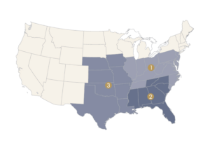Artisan Direct Territory Map