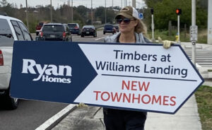 Human Directional Sign Holder