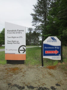 Example of Post and Panel Retail Signs