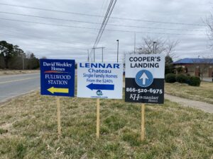 Example of Weekend Directional Signs