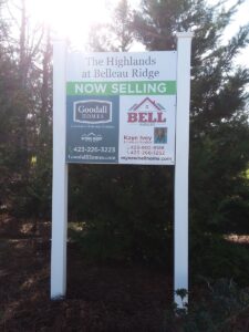 Example of Post and Panel Retail Signs