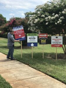 Weekend directional signs