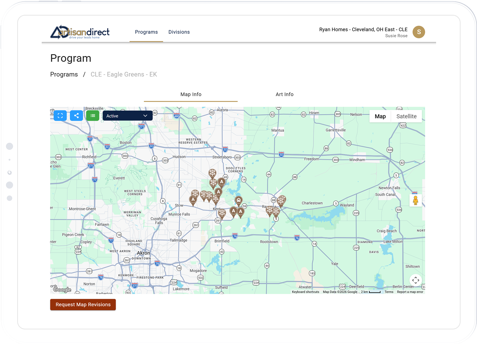 Customer Portal Map